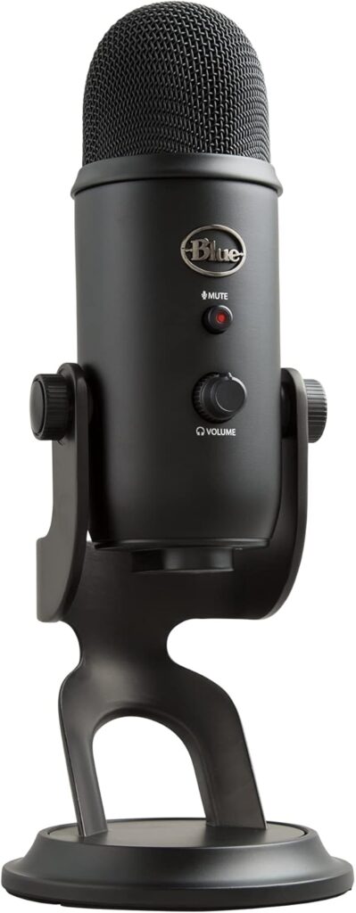 Micrófono blue yeti para grabaciones profesionales